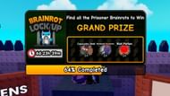 The rewards for completing the Brainrot Lock Up mission (Image via Roblox)